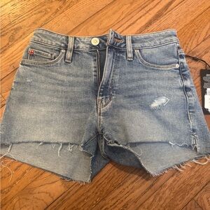 Hudson Jeans Light Blue Distressed Jean Shorts